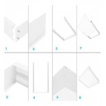 Boitier saillie dalle LED 60 x 30 blanc