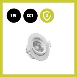 Empotrable LED 7W Circular Blanco - CCT Color Seleccionable