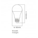 Bombilla LED 15W E27 A60 180º - OSRAM CHIP DURIS E 2835