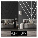 Profilé Blanc et Noir - 2 mètres - à Encastrer - Aluminium - pour LED