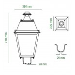 Farola LED Villa 50W OSRAM CHIP