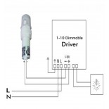 Sensor fotoeléctrico Merrytec 1-10V Regulable Crepuscular