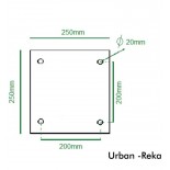 Colonne REKA Noir - 3 mètres - 4 mètres