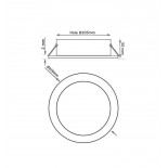 Downlight LED 40W Circular - Philips CertaDrive - CCT - UGR17