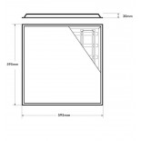 PACK 10 Panel LED 60x60 -SLIM FRAME- 40W - Philips Driver - ENEC05