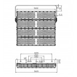 Foco Proyector LED 1200W PHILIPS Xitanium - STADIUM LINE - 150Lm/W - CLASS A 1-10V/ OPCIONAL DALI