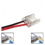 Conector Transparente Para Tiras LED COB + SMD - 10mm - IP20
