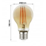 Bombilla LED Filamento 8W E27 A60 - DIMABLE