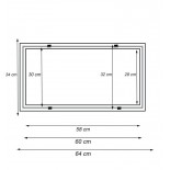 Marco Para Empotrar Panel LED De 30x60 Cm