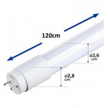 Tubo LED 9W Cristal 60cm 300º - ALTA LUMINOSIDAD - SAMSUNG CHIP