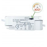 Placa Slim LED Circular 10W Acero Inox - CCT - OSRAM CHIP DURIS E 2835