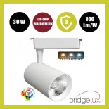 Foco LED 30W PARMA Blanco Carril Monofásico - CCT - CRI+92 - 48º