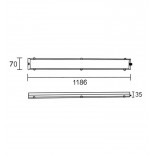 Regleta LED Integrado 40W - OSRAM CHIP - Lineal Continuo - 120Cm