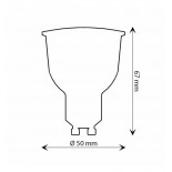 Dicroica LED 10W 100° GU10 -1200Lm- OSRAM CHIP DURIS E 2835