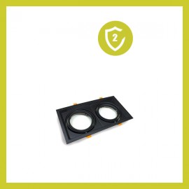 Marco NEGRO doble orientable para AR111