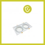 Marco BLANCO doble orientable para AR111