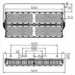 Foco Proyector LED 600W PHILIPS Xitanium - STADIUM LINE - 150Lm/W - CLASS A 1-10V/ OPCIONAL DALI