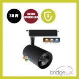 Foco LED 30W PARMA Negro Carril Monofásico - CCT - CRI+92 - 48º