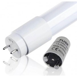 PACK 10 Tubo LED 18W Cristal 120cm 300º - CON STARTER SANAN CHIP