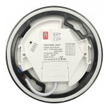 Plafón + Downlight LED - Circular- BONN Negro - Potencia Ajustable 8W - 6W - 4W - 2W - 5CCT - SMD2835 140Lm/W - IP44