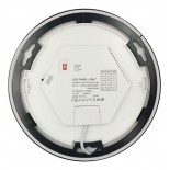 Plafón + Downlight LED - Circular- BONN Negro - Potencia Ajustable 18W - 16W - 14W - 12W - 5CCT - SMD2835 140Lm/W - IP44